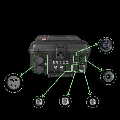แบตเตอรี่ LiFePO4 3000W/3000wh สถานที่พลังงานพกพา โทรศัพท์มือถือ เตรียมพร้อม แคมป์จําเป็น