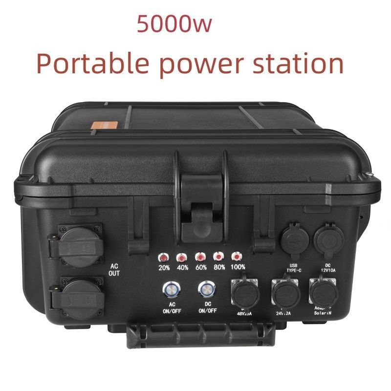 220V พกพาพลังงานสูง มือถือ 5000W ความจุขนาดใหญ่ 6-7 ชั่วโมงเวลาชาร์จ