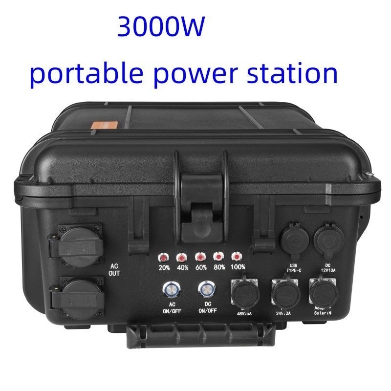 ตัวเลือกการปรับแต่ง โรงไฟฟ้าพลังแสงอาทิตย์พกพา 3000W สําหรับการเก็บพลังงานกลางแจ้ง