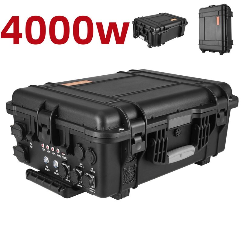 LiFePO4 แบตเตอรี่ชาร์จใหม่สําหรับโรงไฟฟ้าเคลื่อนที่ ที่เก็บพลังงาน แหล่งไฟฟ้า 3840wh