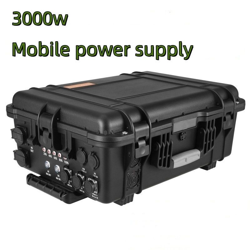 แบตเตอรี่เก็บพลังงาน 3000wh LiFePO4 เครื่องผลิตพลังงานแสงอาทิตย์แบบพกพา 110V/220V สถานไฟฟ้า
