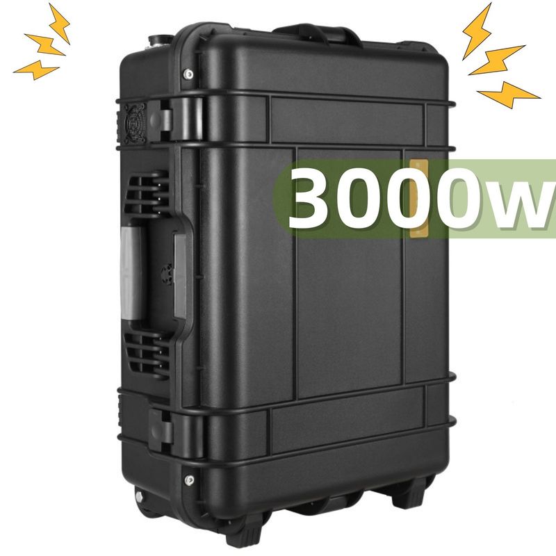 3000wh พลังงานขนาดสูง LiFePO4 แบตเตอรี่ลิธีอุปกรณ์ไฟฟ้าพกพาสําหรับเครื่องบดมุม