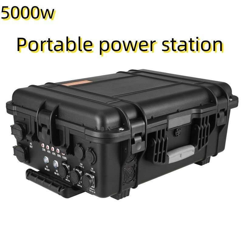 4800wh USB/Type-C Max5000W แหล่งไฟฟ้าที่สามารถสะสมได้สําหรับการประมง