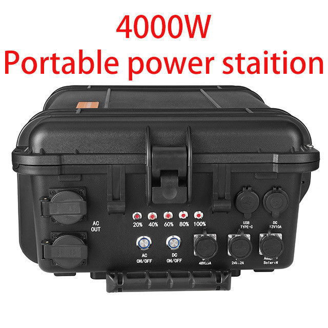 พลังงานสําหรับการตั้งแคมป์กลางแจ้งที่มีกําลังขนาดใหญ่ 4000W และเครื่องผลิตพลังแสงอาทิตย์ขนาดสูงสุด 18W USB/ประเภท C