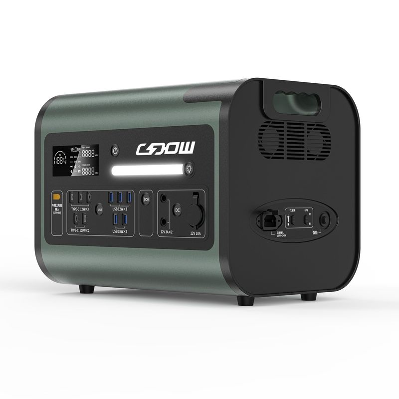 1800W-2400W โจ๊กเนอร์ชาร์จแสงอาทิตย์ LiFePO4 แบตเตอรี่ พกพาพลังงานมือถือพลังงานบ้าน