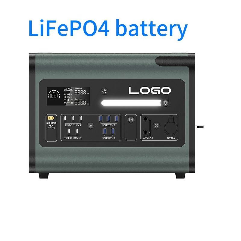 300W 500W 1800W สถานไฟฟ้าพลังแสงอาทิตย์แบบพกพาที่สามารถชาร์จใหม่ได้ สําหรับสํารองการเดินทางฉุกเฉิน