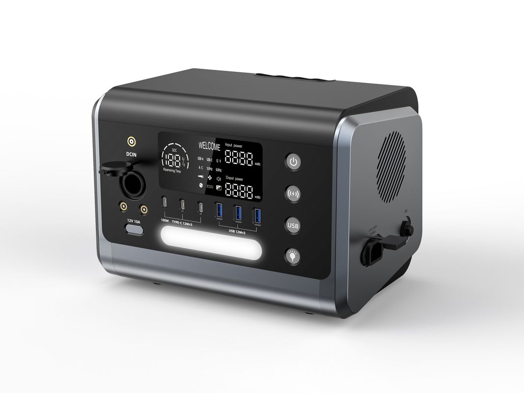 การปรับแต่ง 600W การชาร์จไร้สาย AC/230 สถานีพลังงานออกสําหรับบ้านและแคมป์