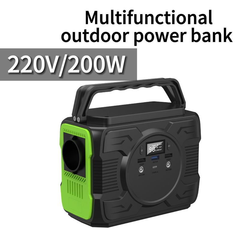 โรงไฟฟ้าพกพา 200W โพลิเมอร์ โซลาร์ชาร์เจอร์ แหล่งไฟฟ้า เครื่องผลิตไฟฟ้า ธนาคารไฟฟ้า