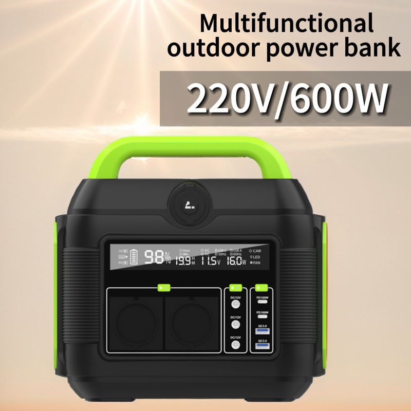 600W พลังงานสํารองฉุกเฉิน ธนาคารพลังงานแสงอาทิตย์ พร้อม MPPT และแบตเตอรี่ลิธีอุตสาหกรรม