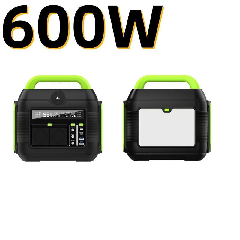โรงไฟฟ้าชาร์จแสงอาทิตย์ 600W MPPT สําหรับแคมป์กลางแจ้ง ดีเยี่ยมและเบา