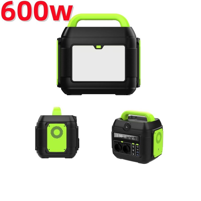 600W แบตเตอรี่ฟอสฟาตเหล็กลิเดียมร้อน โรงไฟฟ้าพกพา โจ๊กเนอร์แสงอาทิตย์ 1