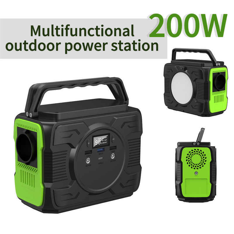 200W แบตเตอรี่ลิเดียม พกพา UPS Power Station เครื่องกําเนิดธนาคารพลังงานสําหรับการปรับแต่ง