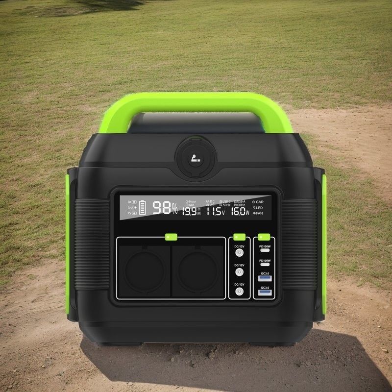 MPPT 110V/220V 600W แบตเตอรี่ลิเดียม สถานที่พลังงานแสงอาทิตย์กลางแจ้งพกพาสําหรับการตั้งแคมป์