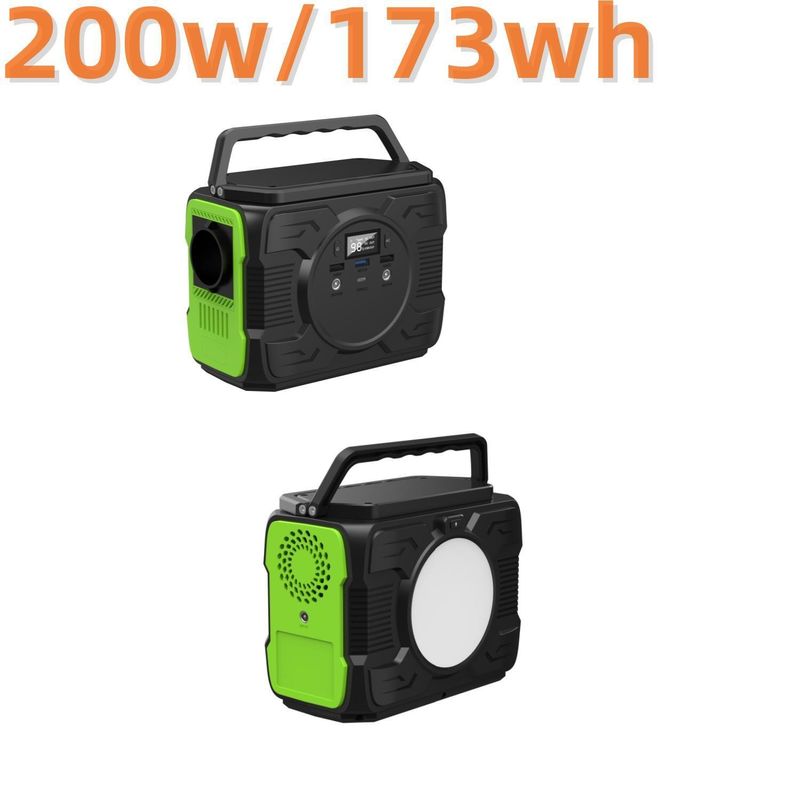 โรงไฟฟ้าค่ายป์ปิ้ง 200W เครื่องผลิตพลังงานแสงอาทิตย์แบบชาร์จใหม่ ระบบพลังงานสําหรับอเมริกาใต้
