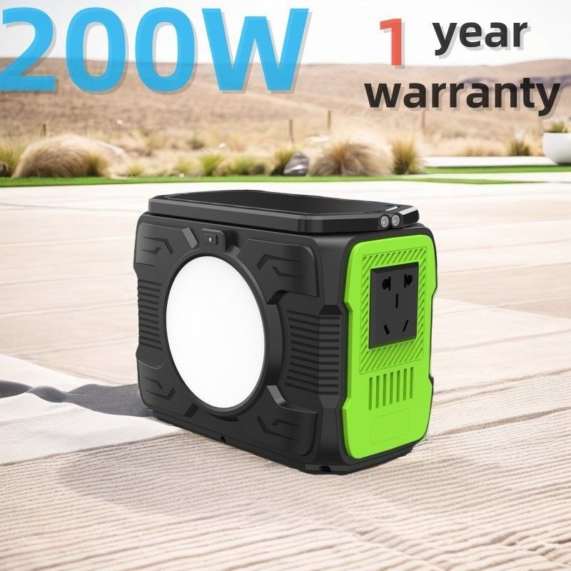 200W173wh แคมป์แบตเตอรี่ลิเดียมเคลื่อนไหว โจ๊กเนอร์แสงอาทิตย์ พลังงานสําหรับการทํางานไกล