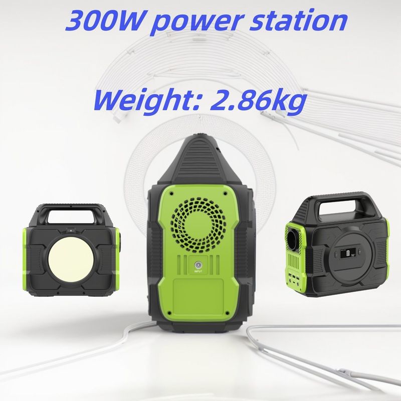 โรงไฟฟ้าพกพา 300W โรงไฟฟ้าพลังงานแสงอาทิตย์กลางแจ้ง 288wh สําหรับการตั้งแคมป์และ RV