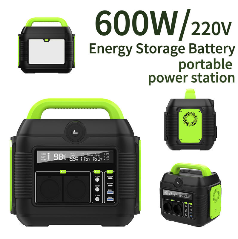 ธนาคารพลังงานพกพาหลายฟังก์ชันที่มีผลิต 600W และแบตเตอรี่ลิธีียมยาวนาน