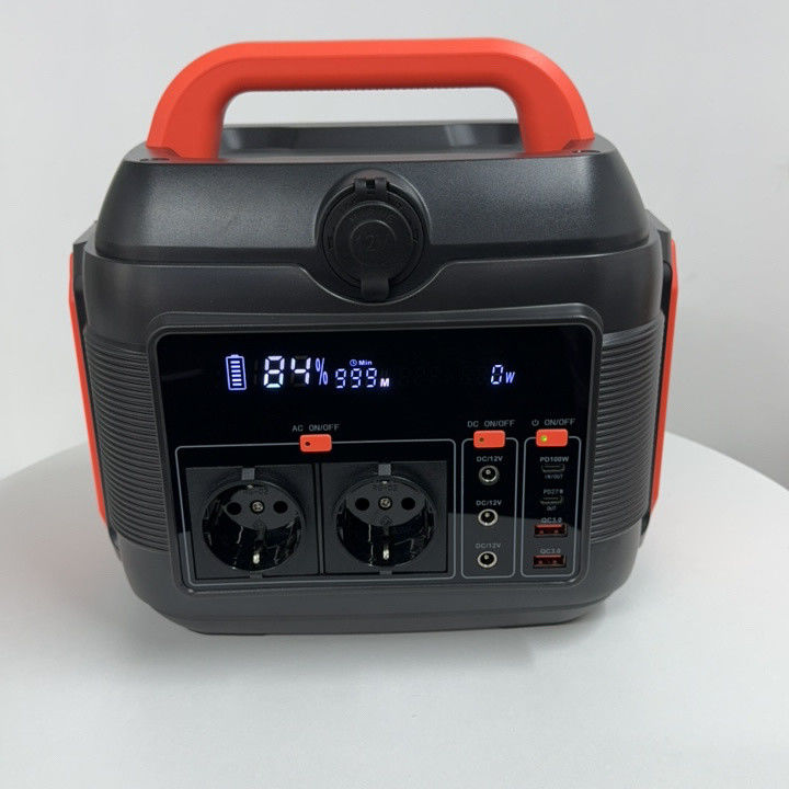 บ้าน แคมป์กลางแจ้ง การเดินทาง รถยนต์ RV เครื่องผลิต 600W พกพา แบตเตอรี่ลิตยูม สถานที่พลังงาน