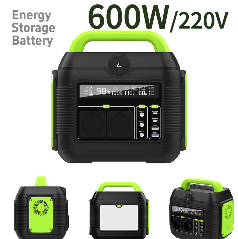 เครื่องกําเนิดไฟฟ้าขนาดเล็ก 500W สถานที่พลังงานพกพา ที่สมบูรณ์แบบสําหรับคอมพิวเตอร์กลางแจ้ง