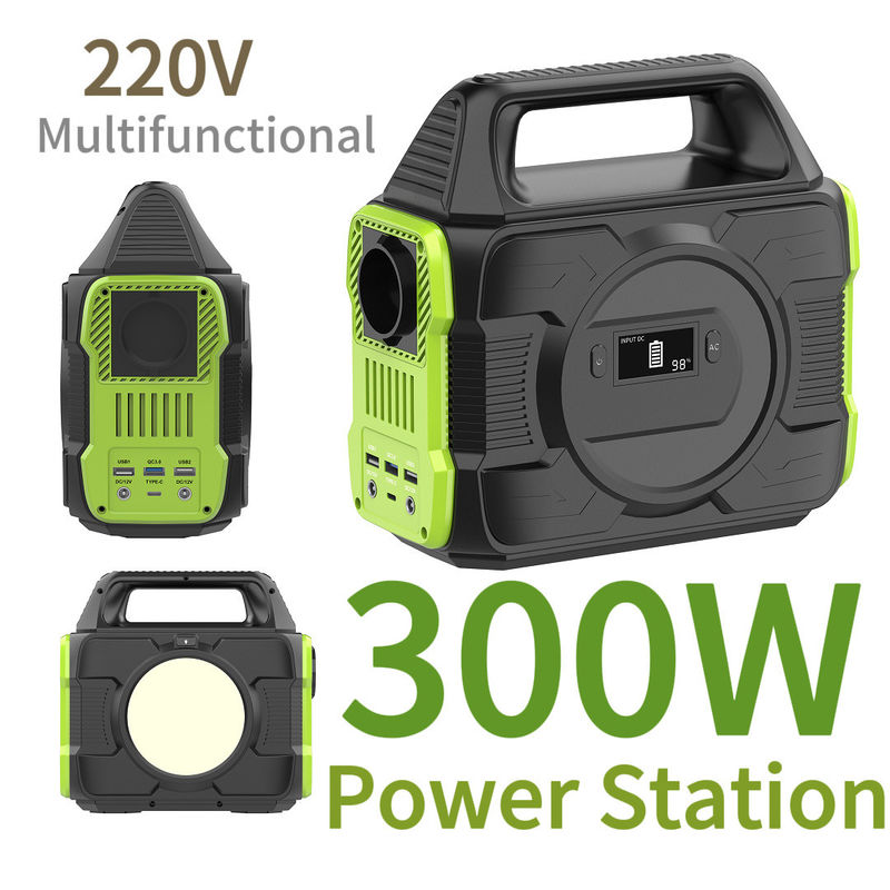 พลังงาน โรงไฟฟ้าแสงอาทิตย์ S3 300W พกพาที่เก็บพลังงาน พลังงานไฟฟ้าสําหรับกลางแจ้ง