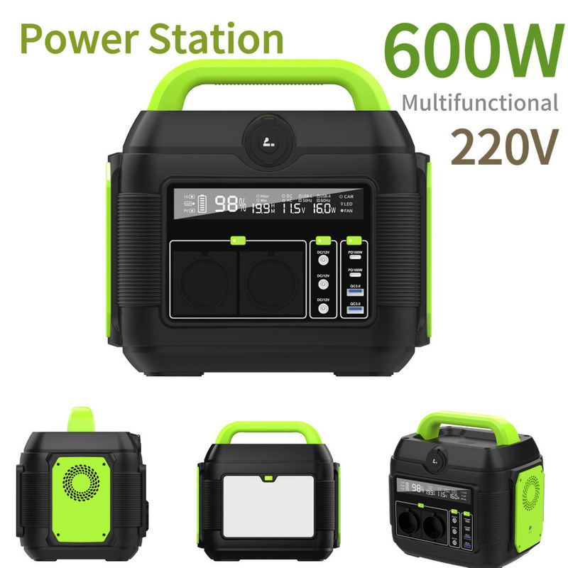 EU AC Socket พกพาสถานีพลังงาน 600W 576wh Power Bank สําหรับการตั้งแคมป์ ปรับแต่ง