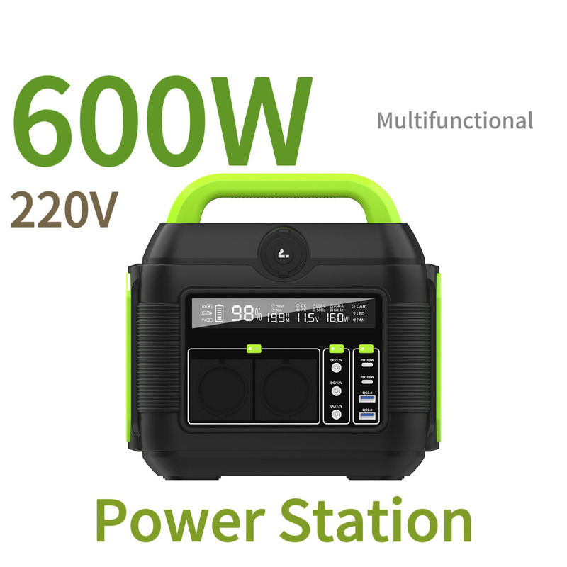 โรงไฟฟ้าพกพาขนาด 600W โรงไฟฟ้าพลังงานแสงอาทิตย์ขนาด 1000W 1500W โรงไฟฟ้าพลังงานแสงอาทิตย์ขนาด 600W สําหรับบ้านและแคมป์