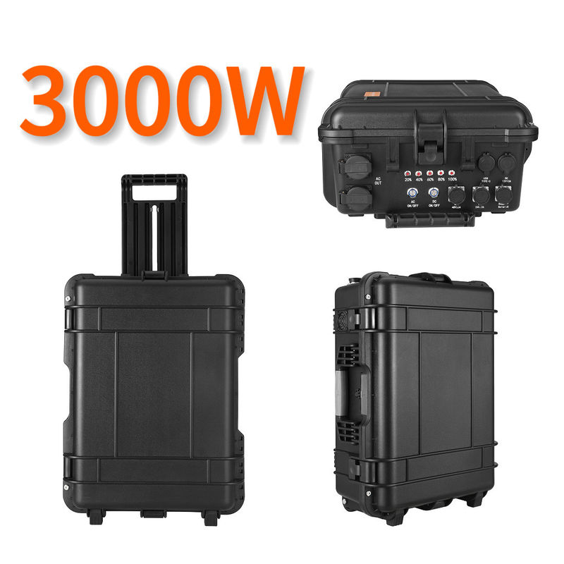 โรงไฟฟ้าพกพา 3000W ระบบพลังงานแสงอาทิตย์ 1500W 2400W 5000W LiFePO4 Generator