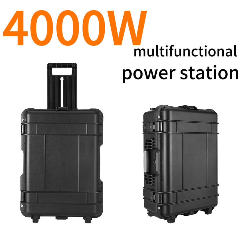 AC Pure Sine Wave Output Waveform 4000W สถานไฟฟ้าพกพา 220V พร้อมการปรับแต่ง