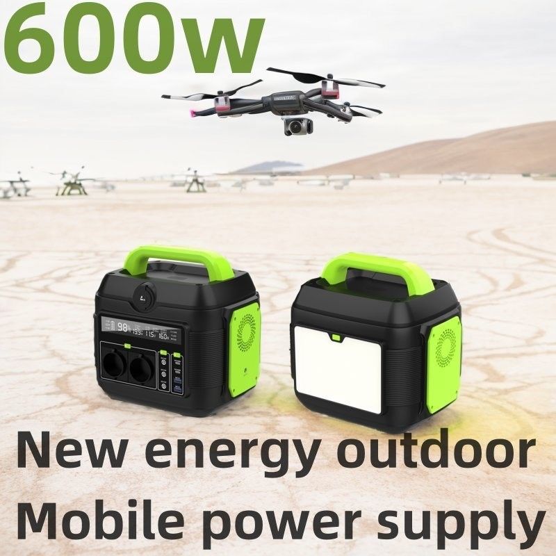 เครื่องผลิตพลังงานแสงอาทิตย์ 600W S6 โรงไฟฟ้าพกพาสําหรับการใช้งานกลางแจ้งและ UAV