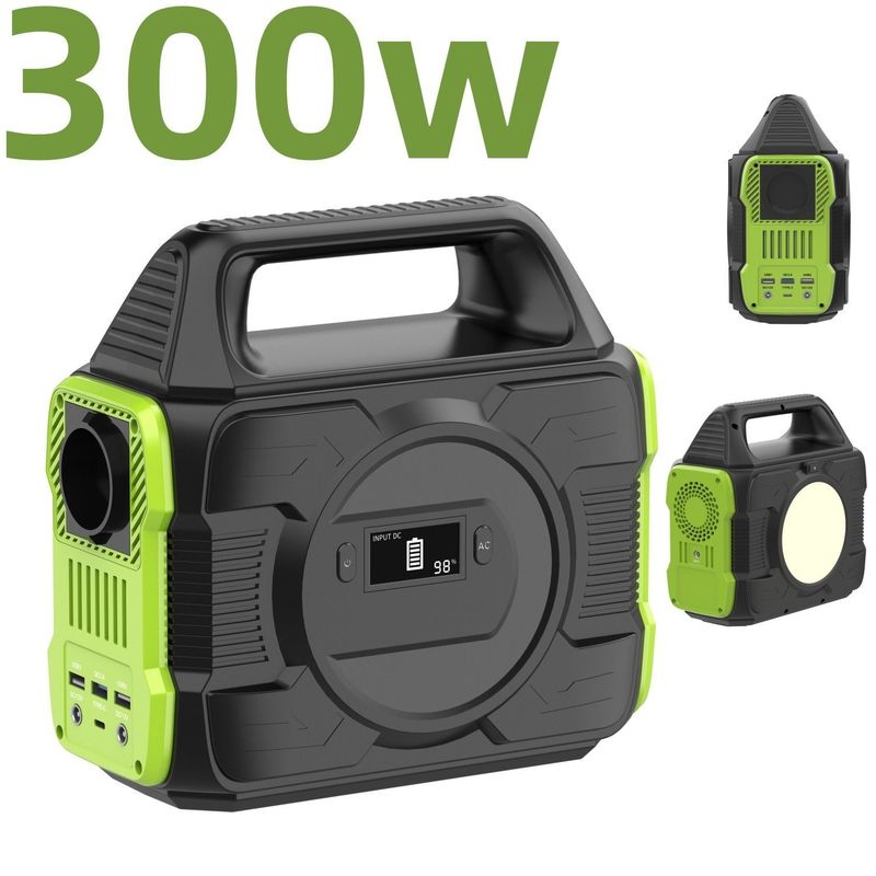 Un แคมป์กลางแจ้ง 200W / 300W / 600W เครื่องกําเนิดโรงไฟฟ้าที่เก็บพลังงานแสงอาทิตย์แบบพกพา