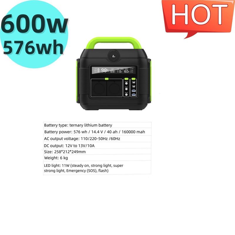 สีที่ปรับเปลี่ยนได้ S6 600W โรงไฟฟ้าพลังแสงอาทิตย์พกพาเงียบสําหรับกิจกรรมกลางแจ้ง