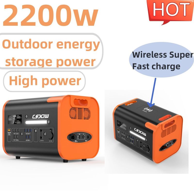 เครื่องผลิตพลังแสงอาทิตย์ 220V ออกแบบสําหรับสํานักงาน สถานีชาร์จพกพา 2200W ในราคาที่แข่งขัน