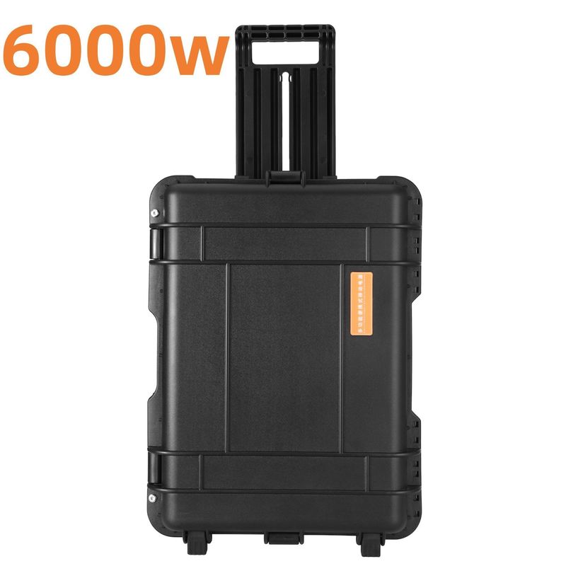 เครื่องผลิตพลังงานดวงอาทิตย์สําหรับการตั้งแคมป์ขนาดสูงสุด 8000W พร้อมไม้ดึงมือและ USB/Type-C 18W Max