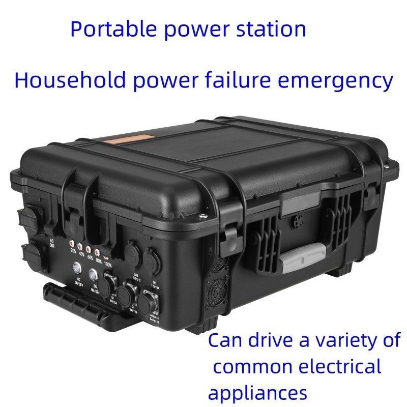 CE.Un38.3 รับรอง 3000W LiFePO4 โรงไฟฟ้ากลางแจ้งพกพาพร้อม USB/ประเภท-C 18W Max