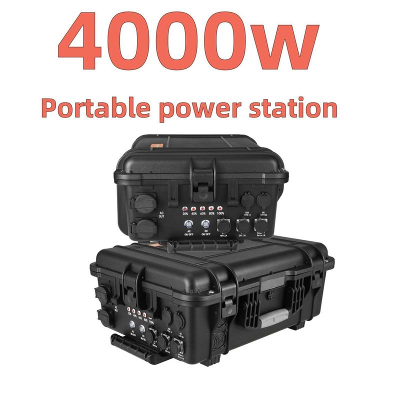 รูปแบบการชาร์จอัดแปลงอากาศ สีดํา เครื่องผลิตพลังแสงอาทิตย์ 4000W สําหรับโรงไฟฟ้าฉุกเฉิน