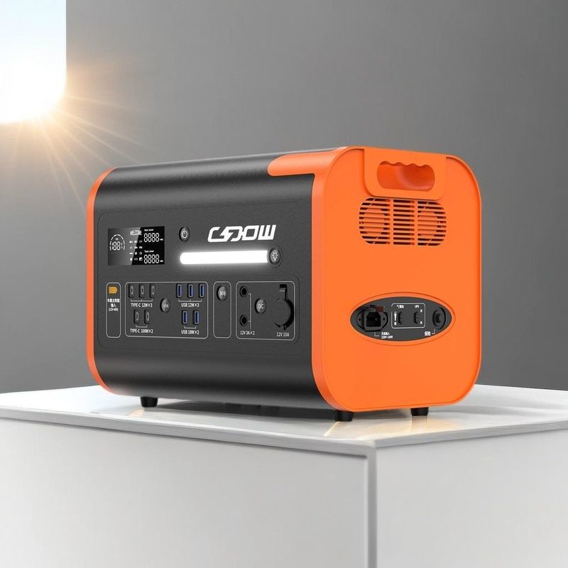 Home Emergency และ Outdoor Camping Power Bank Generator 2200W พร้อมเครื่องปรับอัตราแลกเปลี่ยน AC/DC