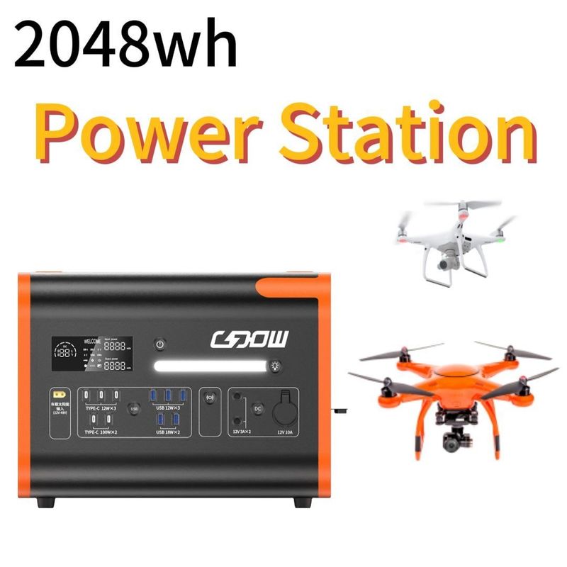 1500W แบตเตอรี่ลิทธิียมเหล็กฟอสฟาต โรงไฟฟ้าพลังแสงอาทิตย์สําหรับเมนและ 800W ชาร์จแสงอาทิตย์