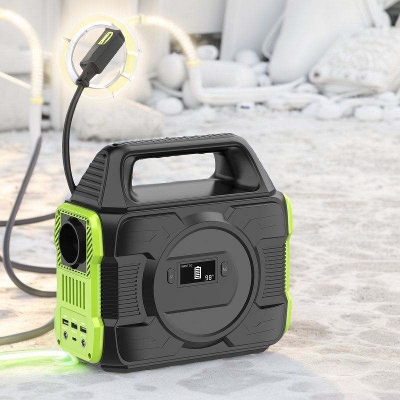 โรงไฟฟ้าพลังแสงอาทิตย์แบบพกพากลางแจ้ง 300W ผลิต AC และ DC สําหรับความต้องการพลังงานทั้งหมดของคุณ