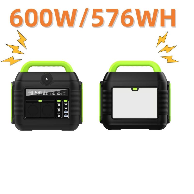 โรงไฟฟ้าชาร์จเร็ว 600W/160000mAh ที่สามารถนําไปใช้ใหม่ได้ โรงไฟฟ้าชาร์จเร็ว 110V โทรศัพท์พกพา AC/DC/USB/Type-C Power Bank S6