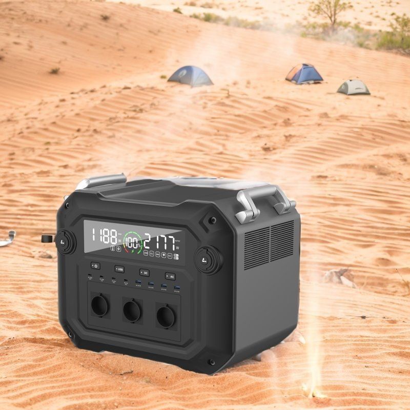 แรงออก AC 2500W 2340wh สถานไฟฟ้ากลางแจ้งที่พกพา