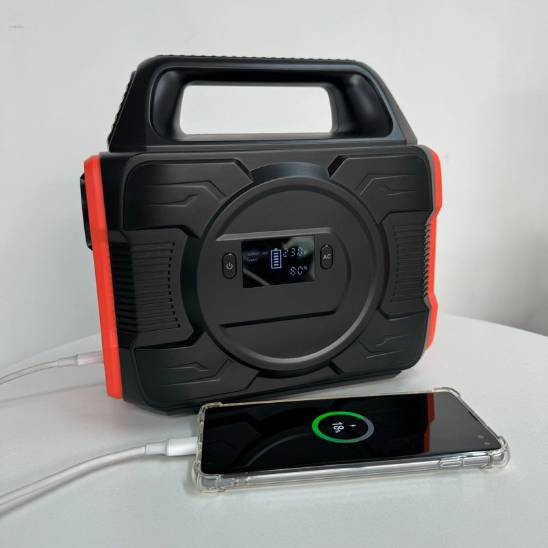 แบตเตอรี่ลิธีอุปกรณ์ฉุกเฉิน 300W พลังงานสูง แคมป์กลางแจ้ง