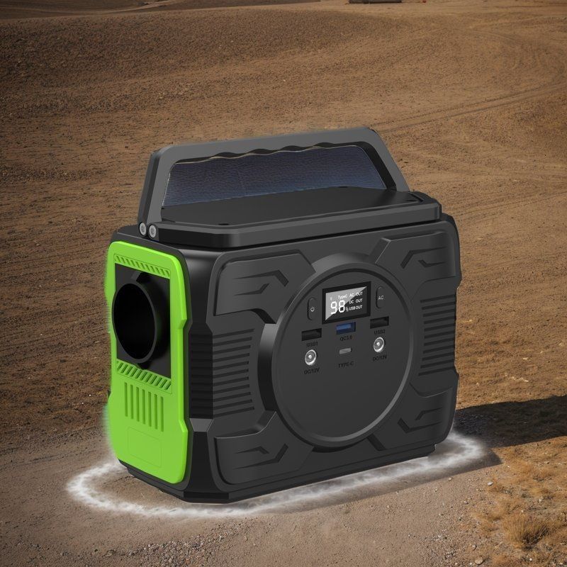 พลังงานไฟฟ้า 200W โจ๊กเนอร์พลังแสงอาทิตย์สําหรับการตั้งแคมป์กลางแจ้ง พร้อมแบตเตอรี่ 48000mAh และไฟ LED