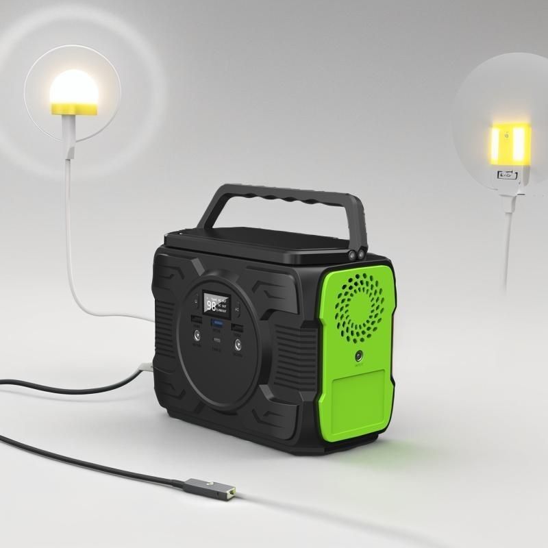 ขนาดแบตเตอรี่ 48000mAh พลังงาน แบงค์พลังงานพกพาสําหรับบ้านและค่าย 200W 173Wh