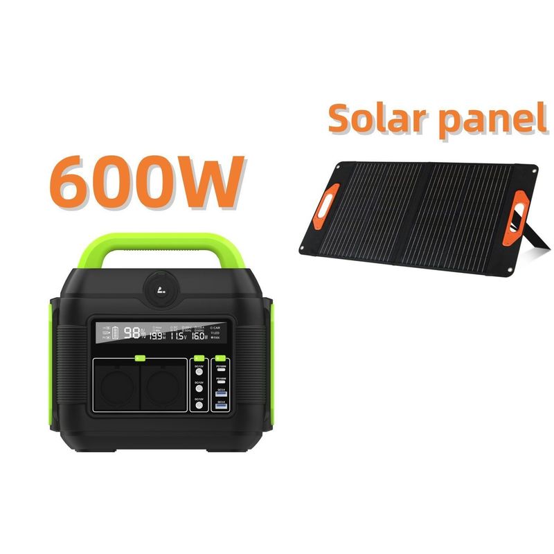 เครื่องผลิตพลังแสงอาทิตย์แบบพกพา 300W 600W สําหรับโรงไฟฟ้าฉุกเฉินภายในบ้าน