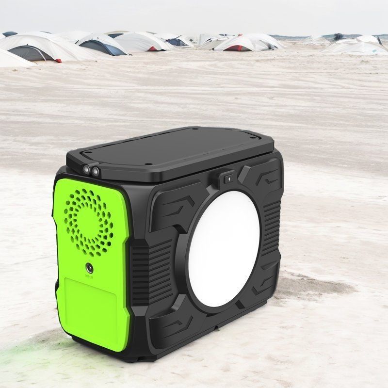 สถานที่พลังงานเก็บพลังงานแสงอาทิตย์ระเบียงแบบพกพาที่มีผลิต AC 200W และผลิต USB