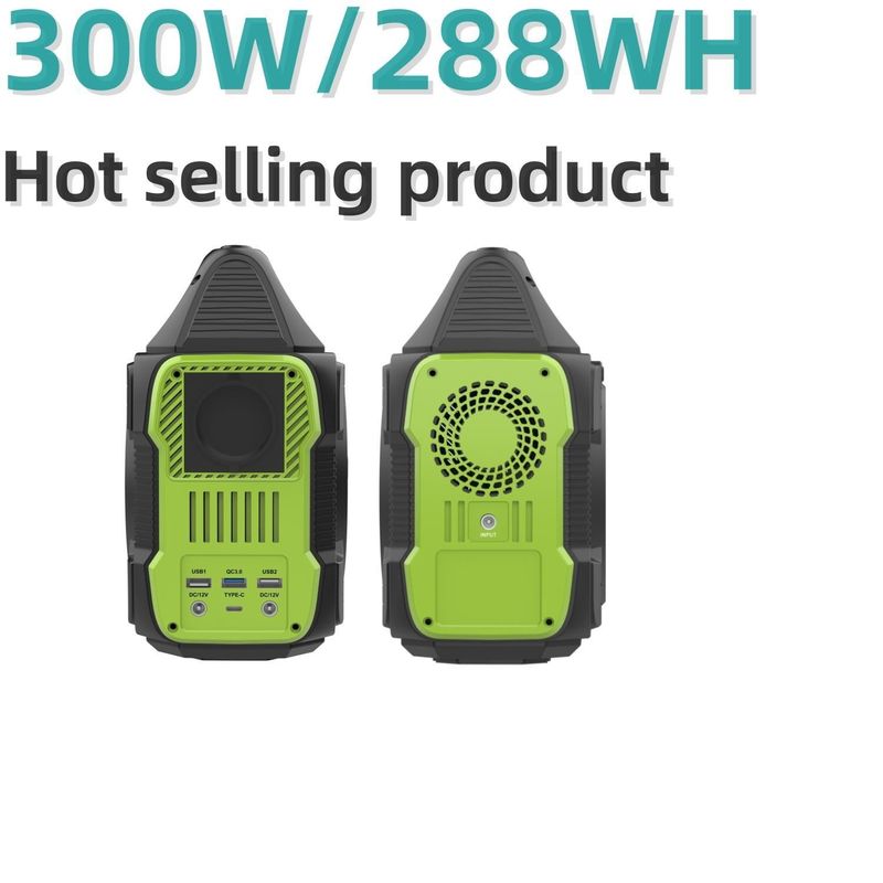 การชาร์จเร็วภายนอก โรงไฟฟ้าพกพา 300W เครื่องผลิตพลังงานแสงอาทิตย์ พร้อมแบตเตอรี่ลิตยูม S3