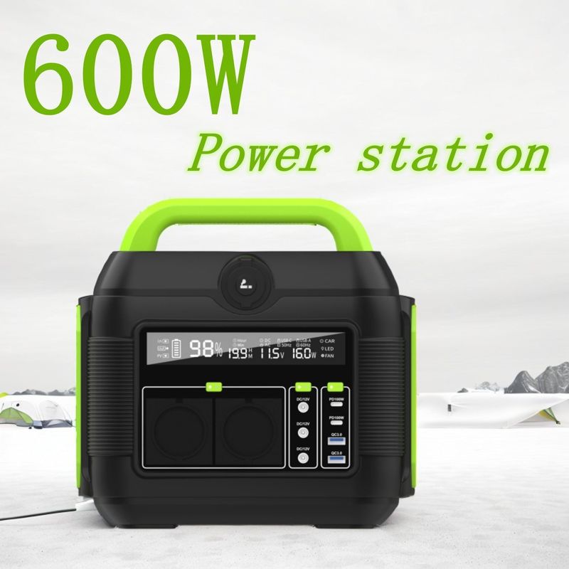 สถานีพลังงานพกพา แบตเตอรี่ลิเดียม โจ๊กเนอร์แสงอาทิตย์ 600W 300W สําหรับทุกคน