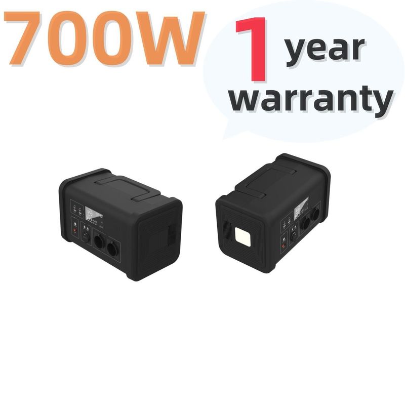 LiFePO4 แผนไฟฟ้าพลังแสงอาทิตย์แบบพกพา 700W โจ๊กเนอร์พลังแสงอาทิตย์ 537.6wh C- 40 ordm โรงไฟฟ้า