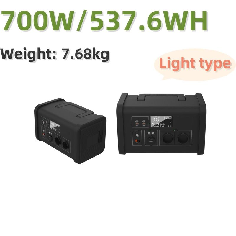 ST7 ระเบียงเก็บพลังงาน สถานีพลังงานพกพาที่มีเครื่องชาร์จ 1 และ 700W พลังงานเคลื่อนที่