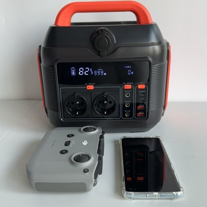 เครื่องกําเนิดแบตเตอรี่ลิตยูมพกพา 600W/576wh สําหรับโรงไฟฟ้า RV Outdoor